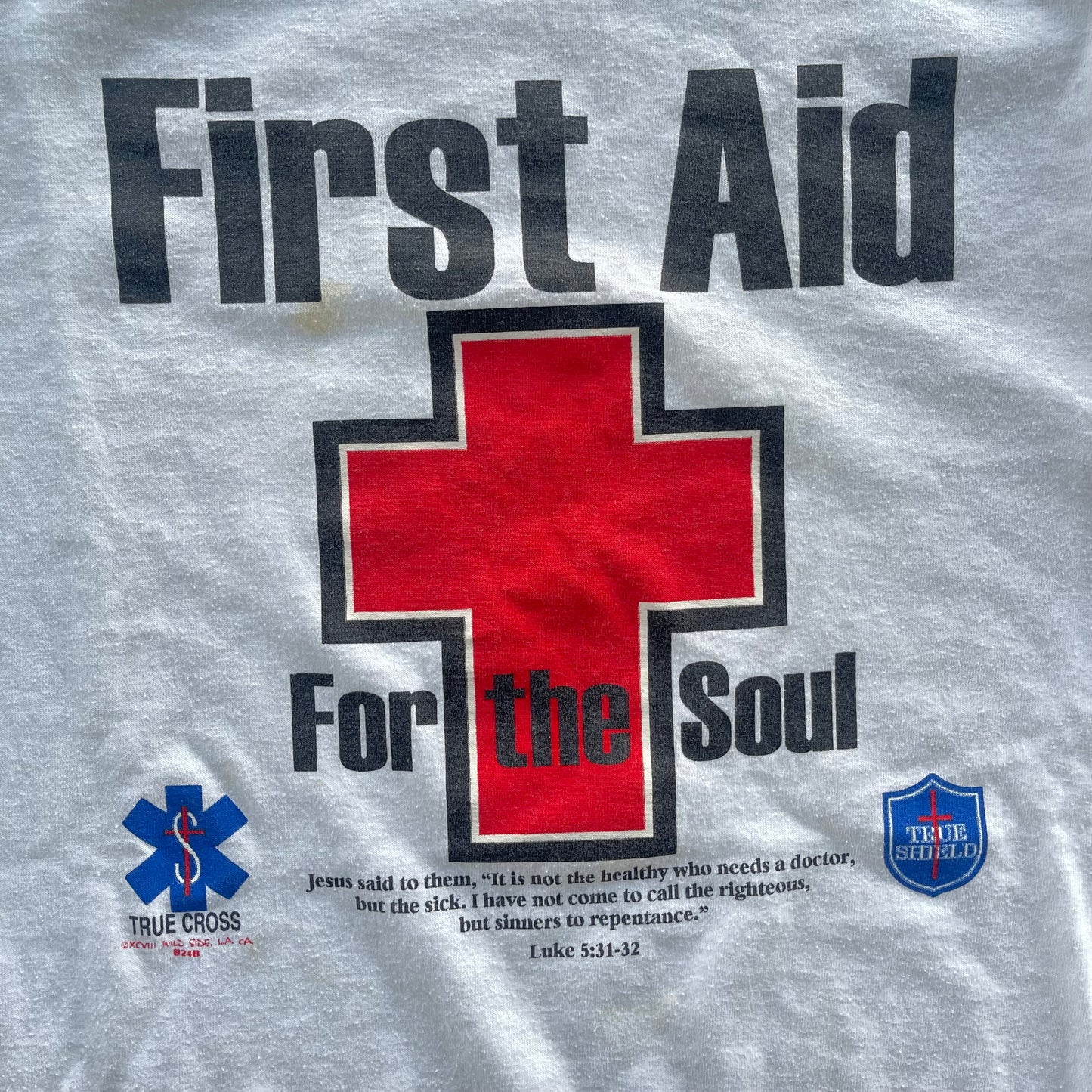 (M) 90s 'First Aid' Jesus Tee
