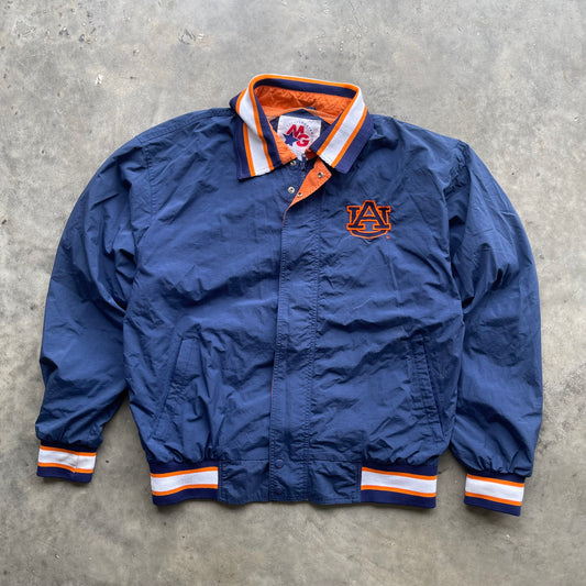 (L/XL) 90s Auburn University Windbreaker Jacket