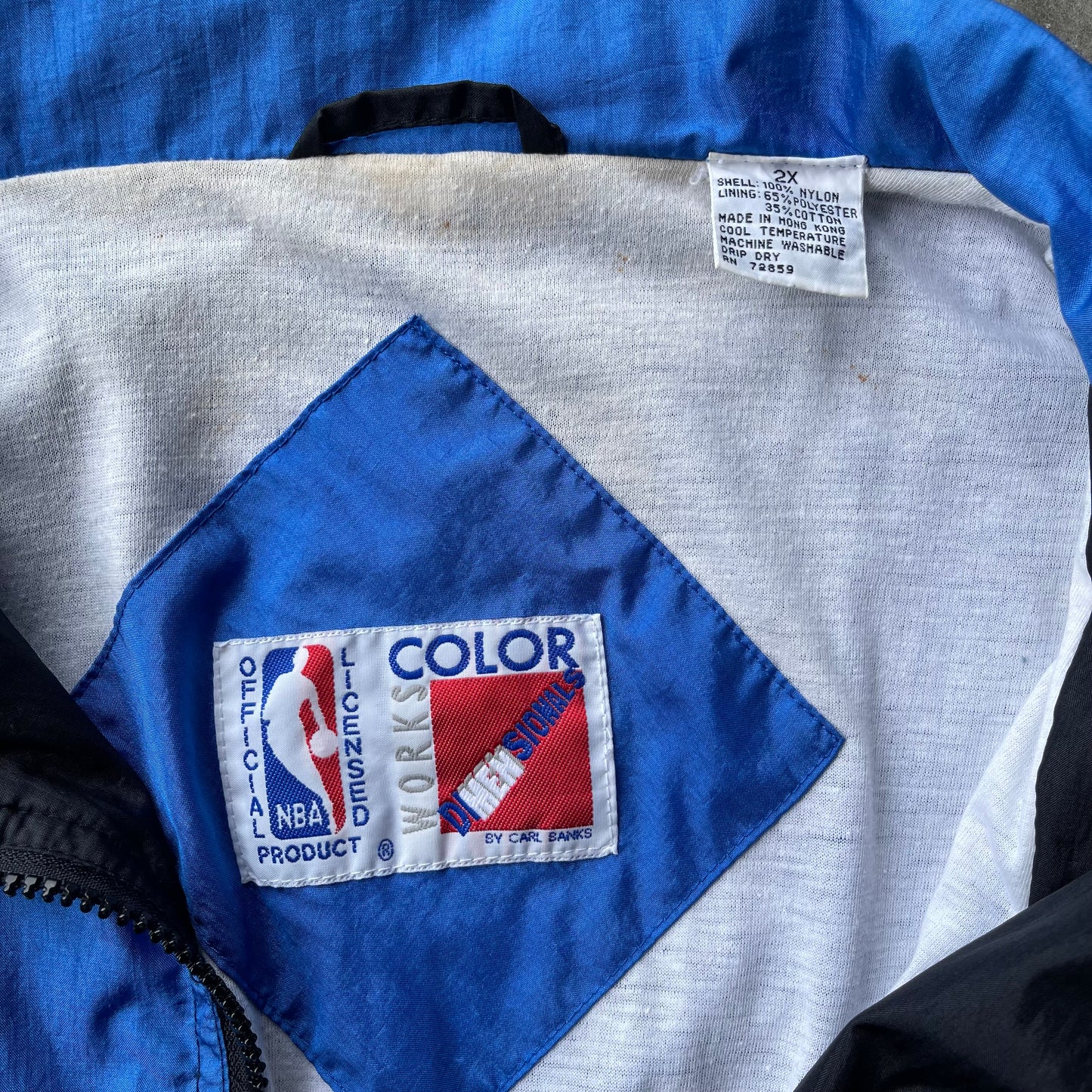 (2XL) 90s Orlando Magic Embroidered Windbreaker