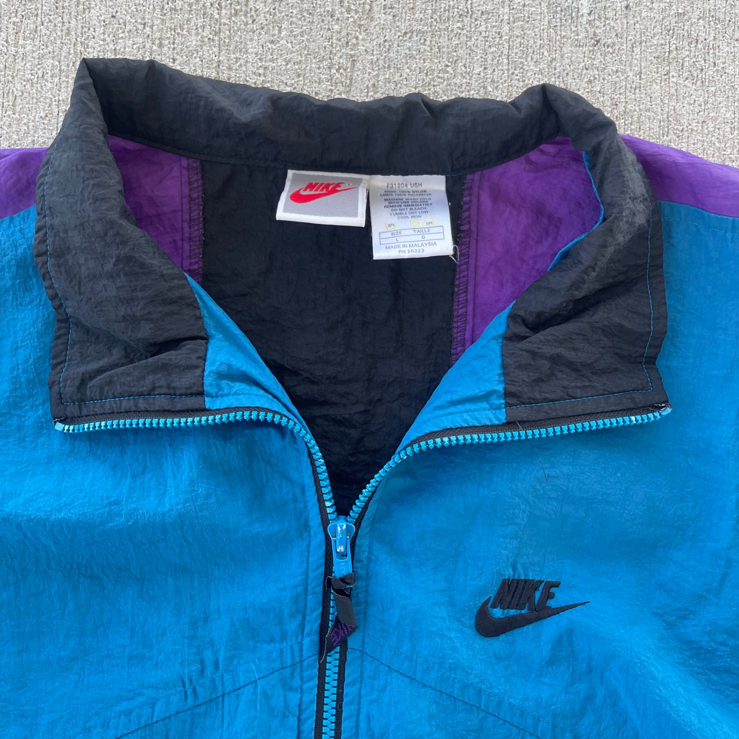 (M/L) 90s Nike Blue/Purple Windbreaker