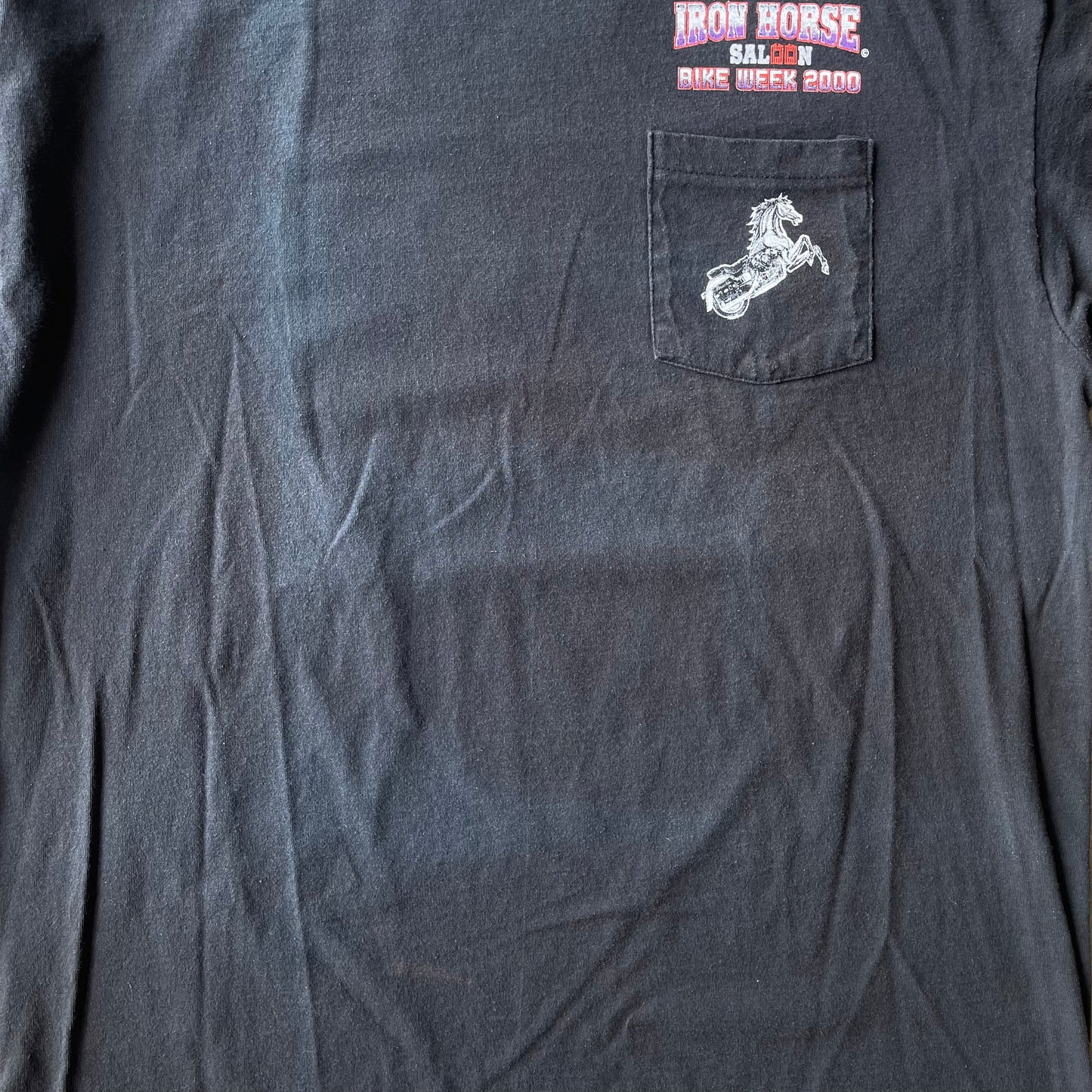 (2XL) ‘00 Bike Week Iron Horse Graphic Pocket Tee