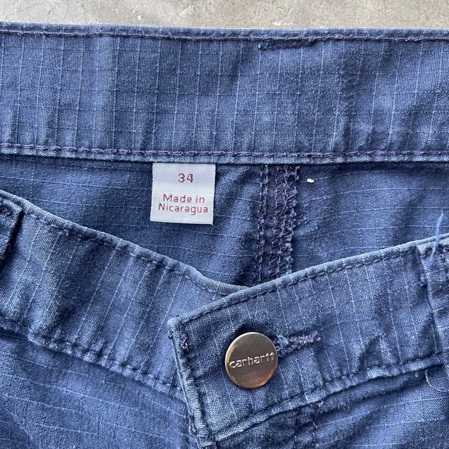 (34W) Carhartt Carpenter Navy Blue Shorts