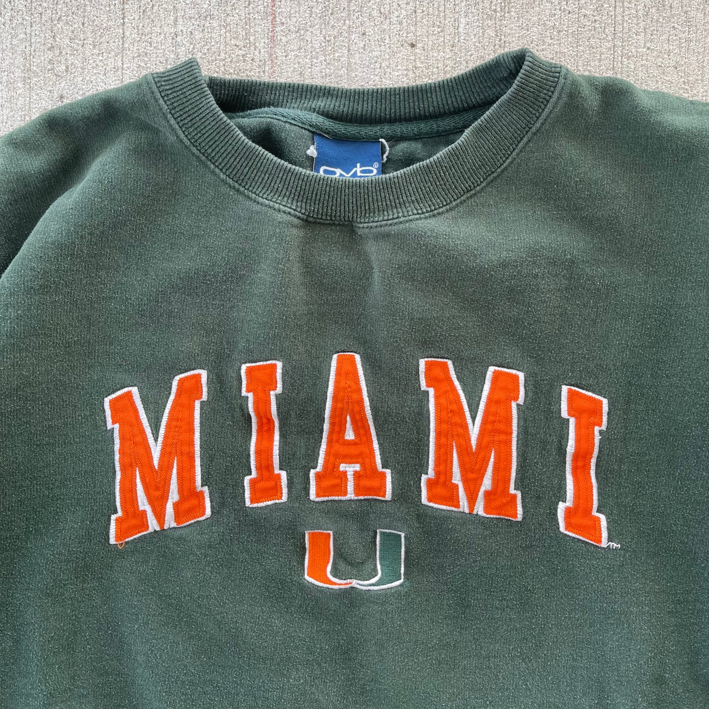 (M/L) 00s University of Miami Crewneck