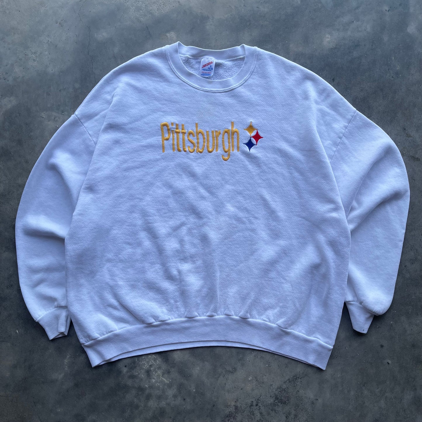 (XL/2XL) 90s Pittsburgh Steelers Embroidered Crewneck