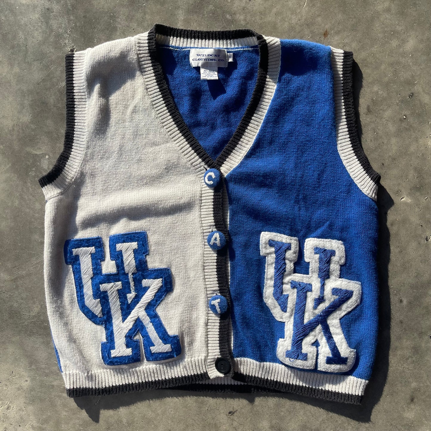 (M) 80s University of Kentucky Wildcats Knitted Sweater Vest