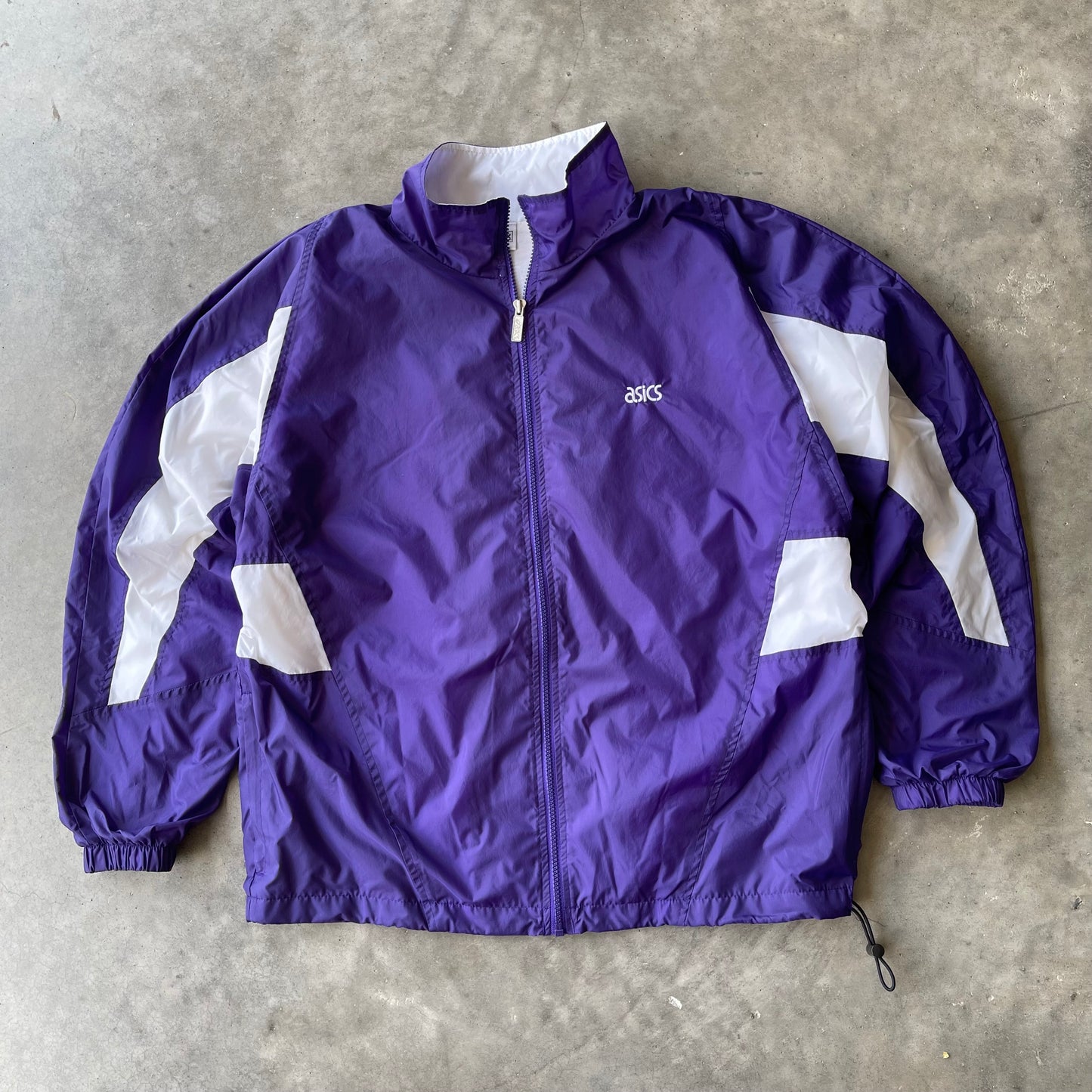 (L) 00s Asics Onalaska Purple Windbreaker Jacket