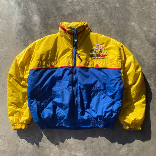 (L) 90s Nascar Mike Skinner Multi-Color Puff Jacket