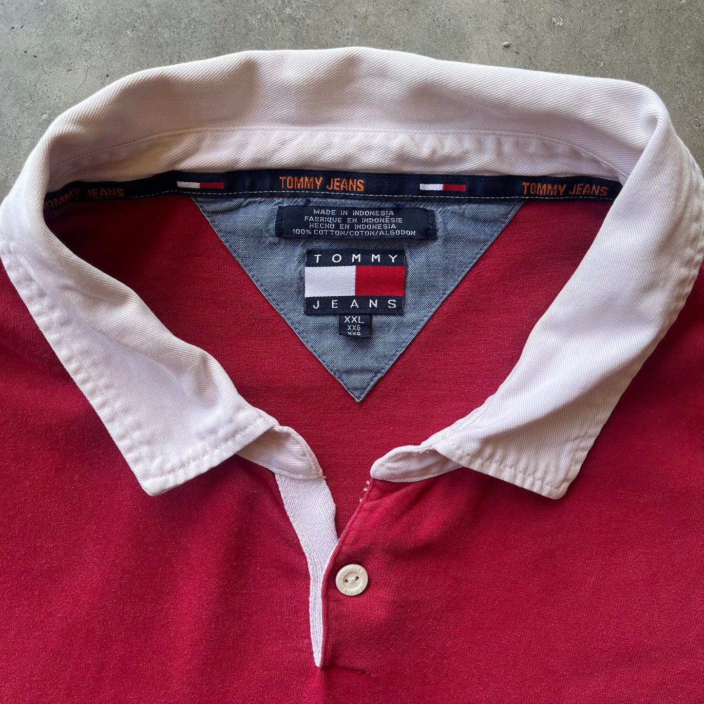 (2XL) Vintage Tommy Hilfiger Rugby Polo