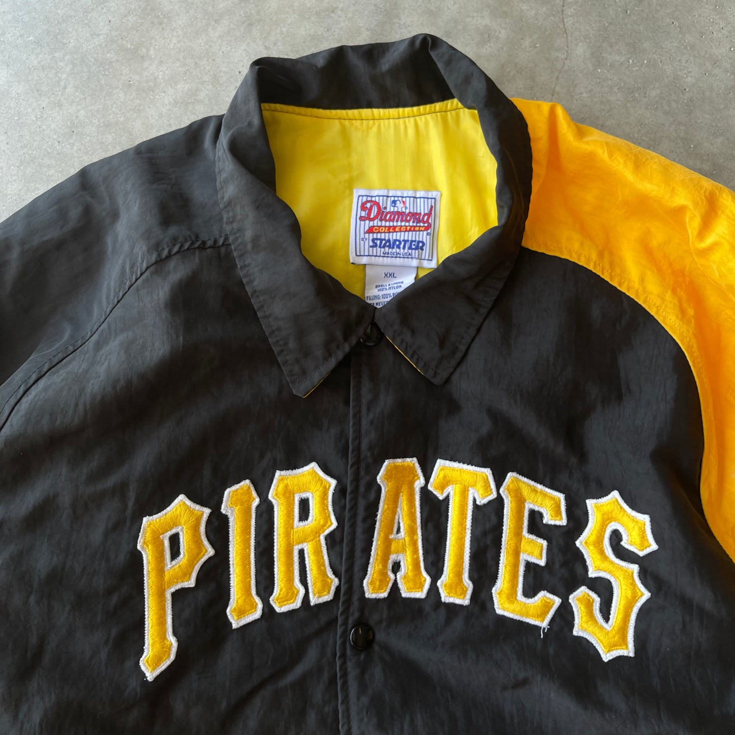 (2XL) 90s Pittsburgh Pirates MLB "Diamond Collection" Starter Jacket