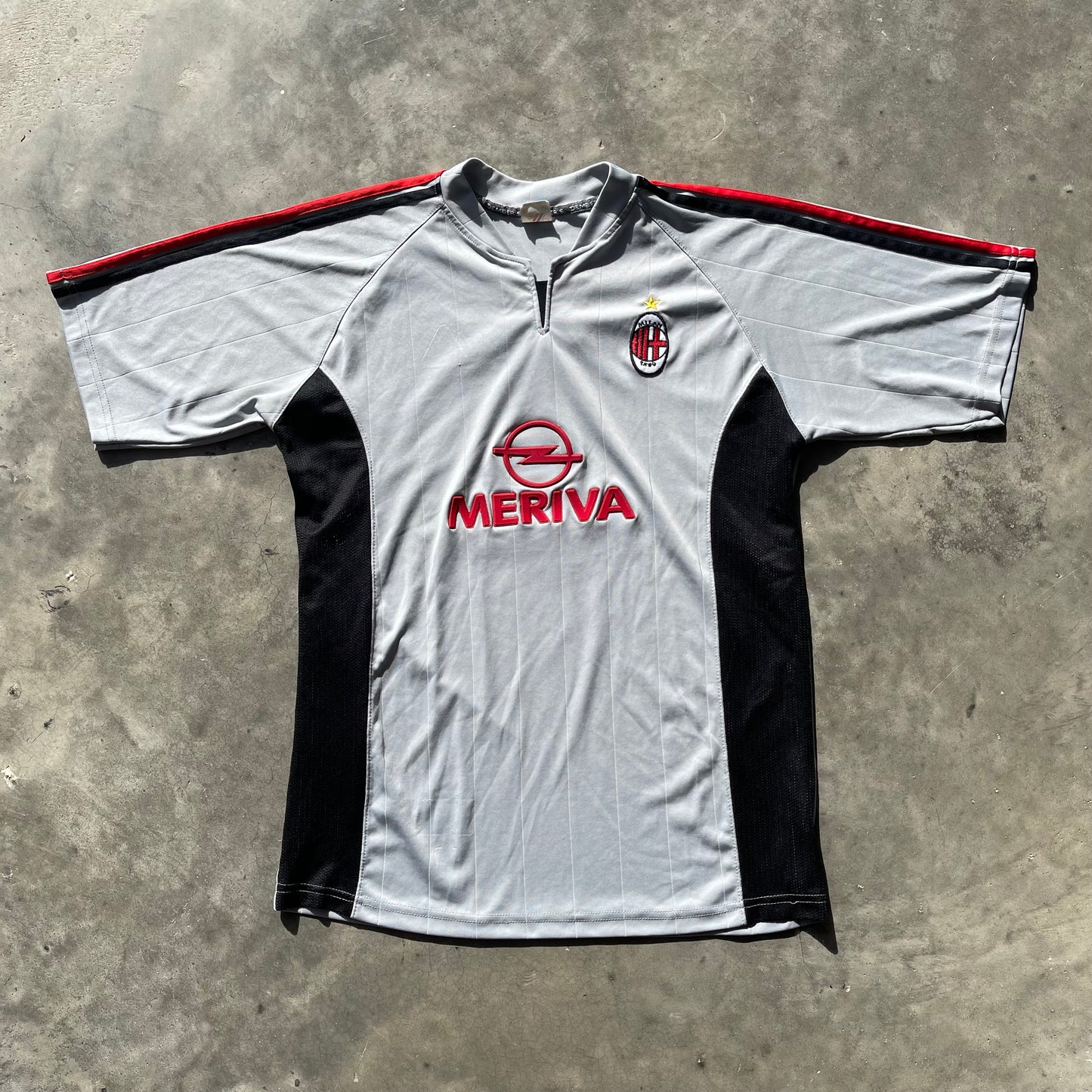(L) 90s AC Milan Meriva Soccer Jersey