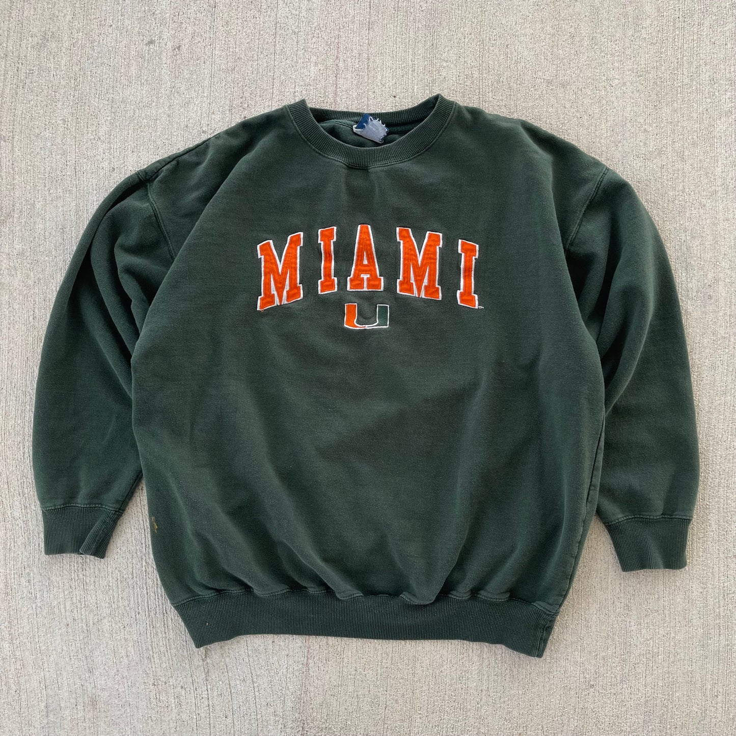 (M/L) 00s University of Miami Crewneck
