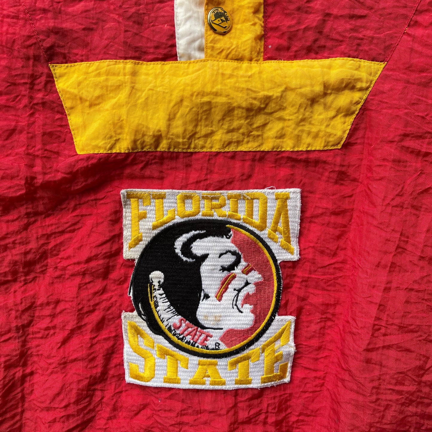 (L/XL) 90s Florida State University Seminoles FSU Apex One Pullover Windbreaker