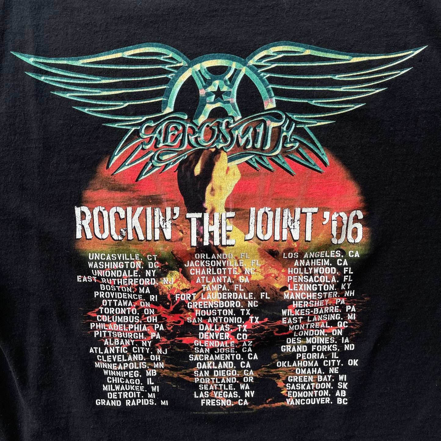 (XL) '06 Aerosmith "Rockin' the Joint" Tour Graphic Tee