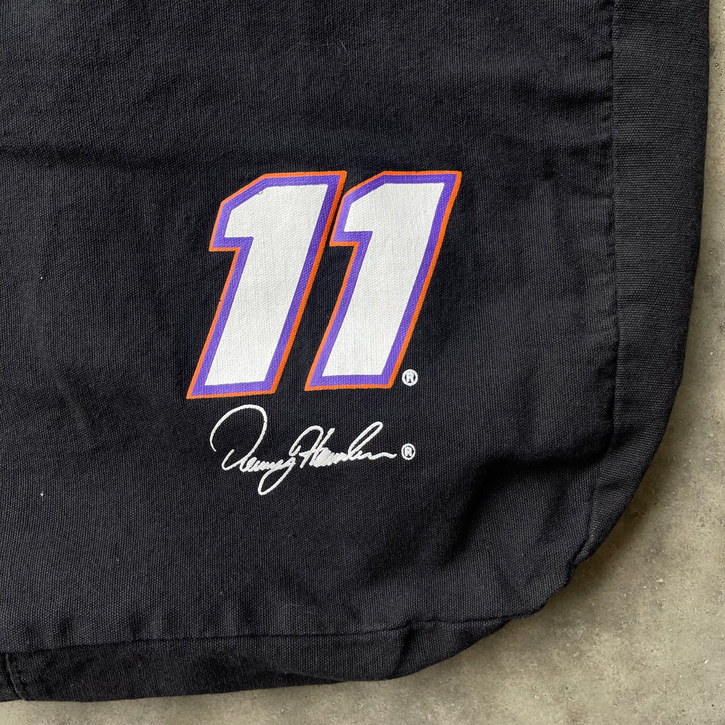 (OS) Nascar Reversible Black/Purple Tote Bag