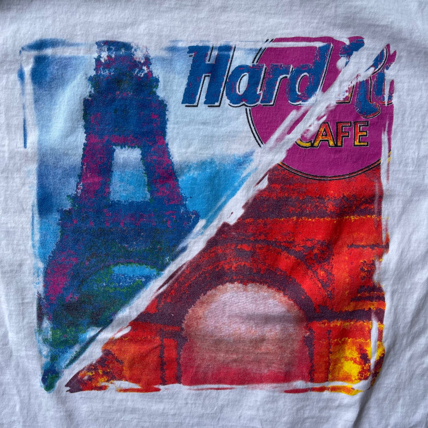 (XL) 90s Hard Rock Paris Graphic Tee