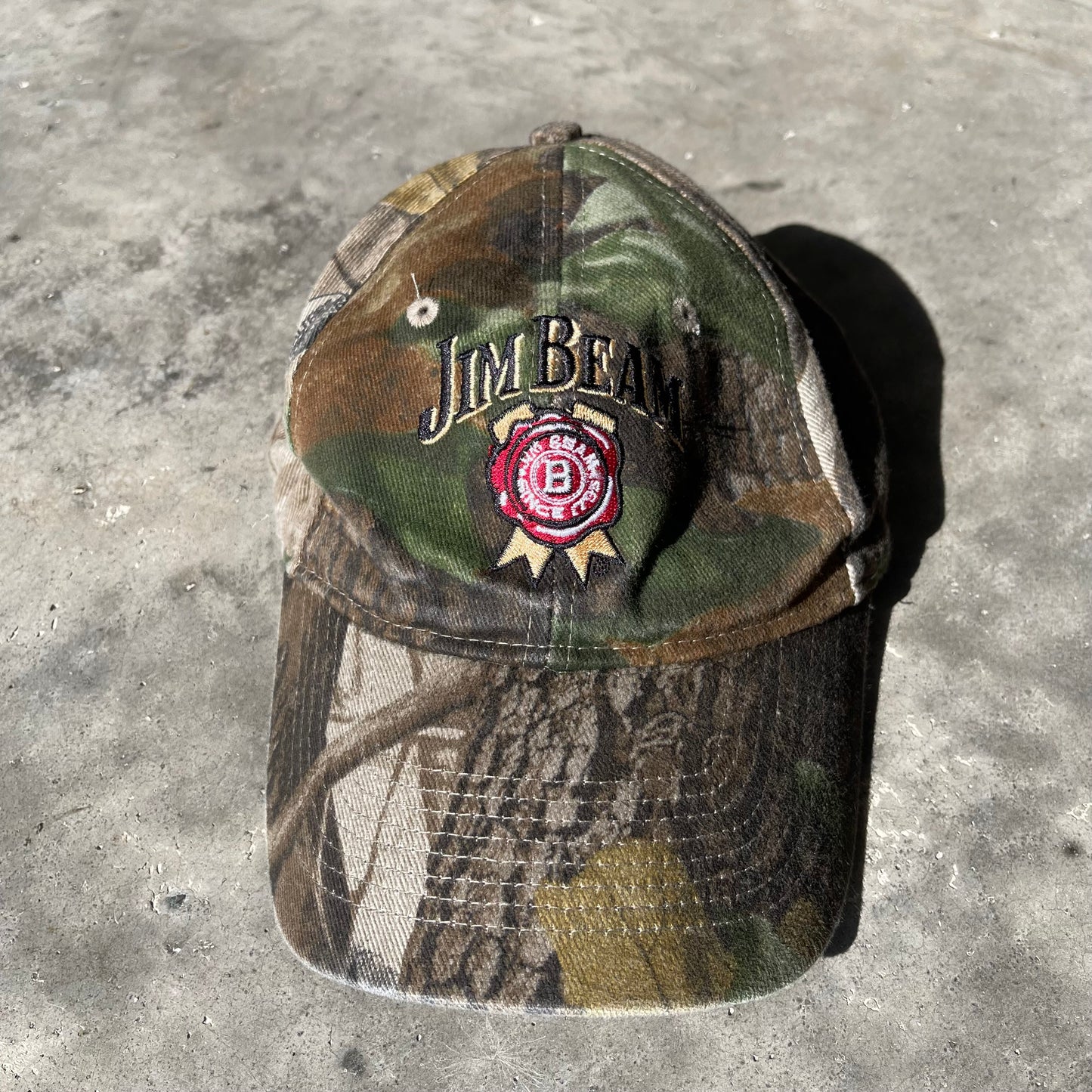 (OS) Jim Beam Hunting Camo Strap Hat