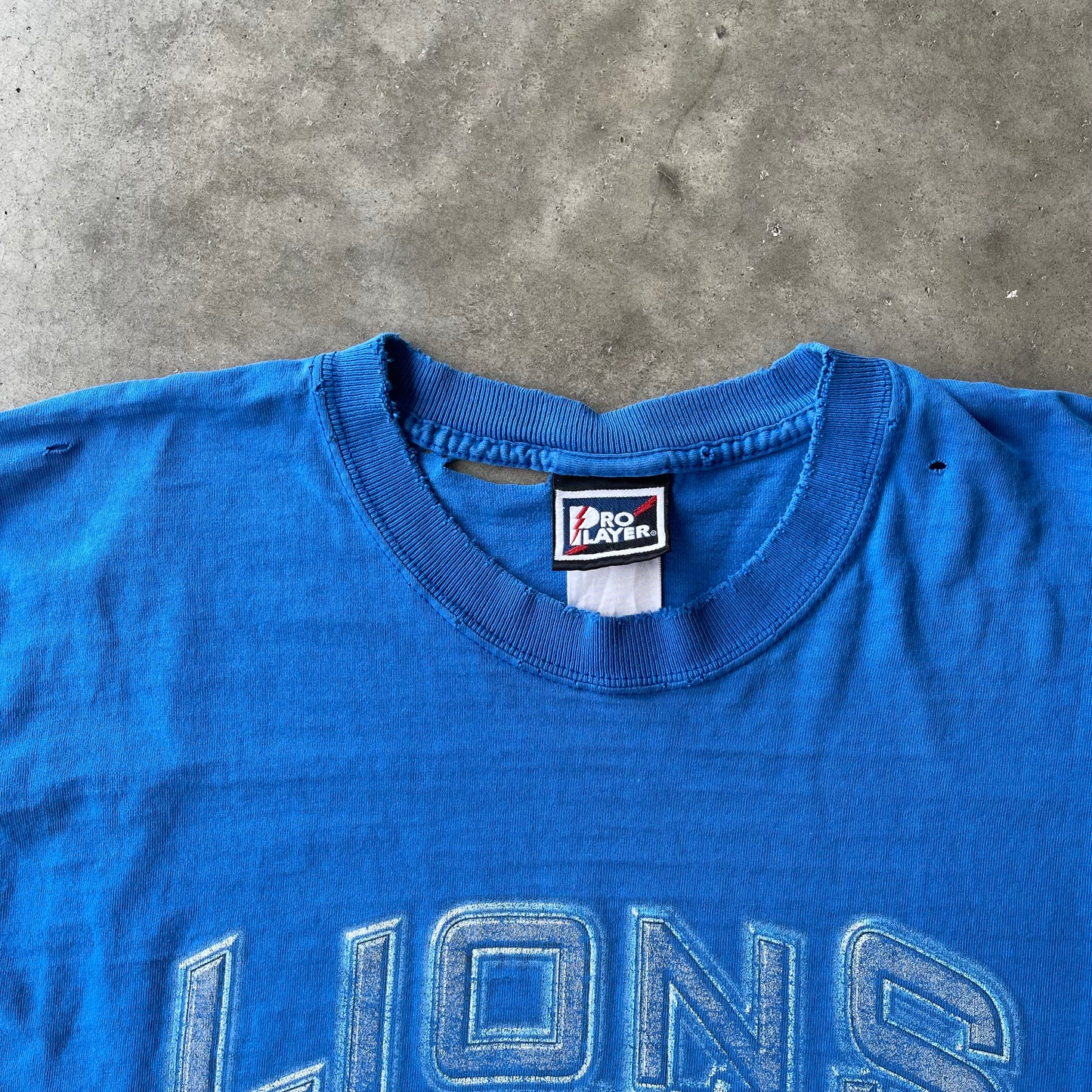 (M/L) Vintage Detroit Lions Thrashed Tee