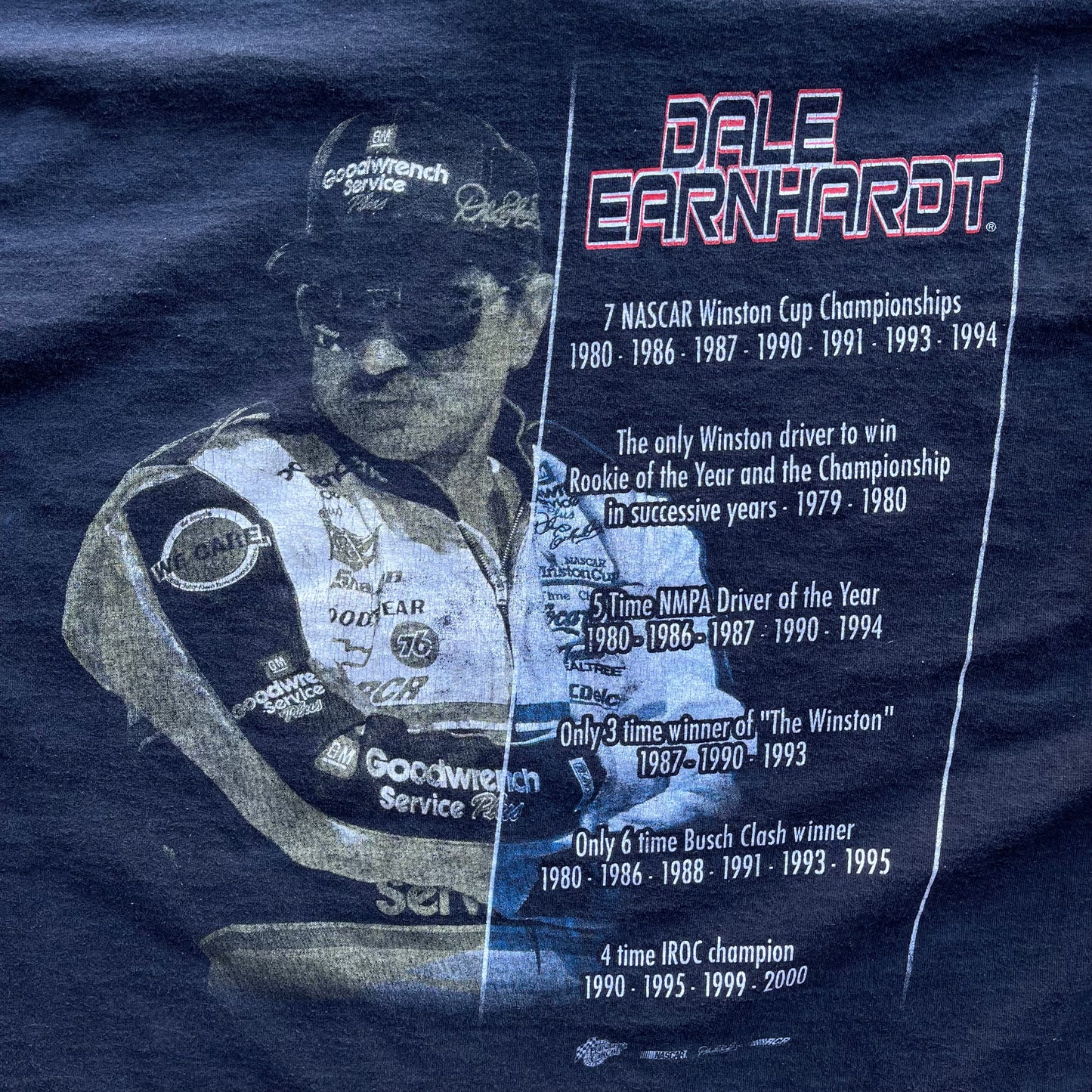 (XL/2XL) '00s Dale Earnhardt Nascar Champion Long Sleeve Tee