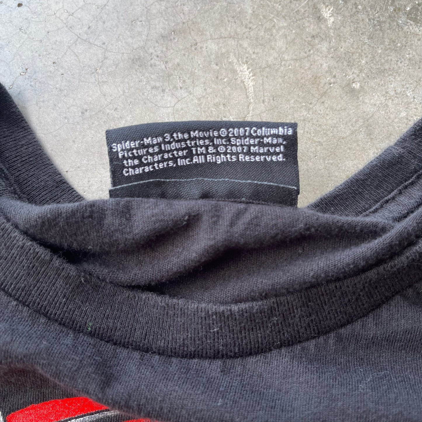 (M) '07 Spider-Man 3 Movie Promo Graphic Tee