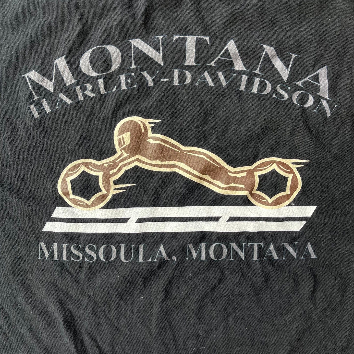 (L) '04 Harley Davidson Montana Motorcycles Tee