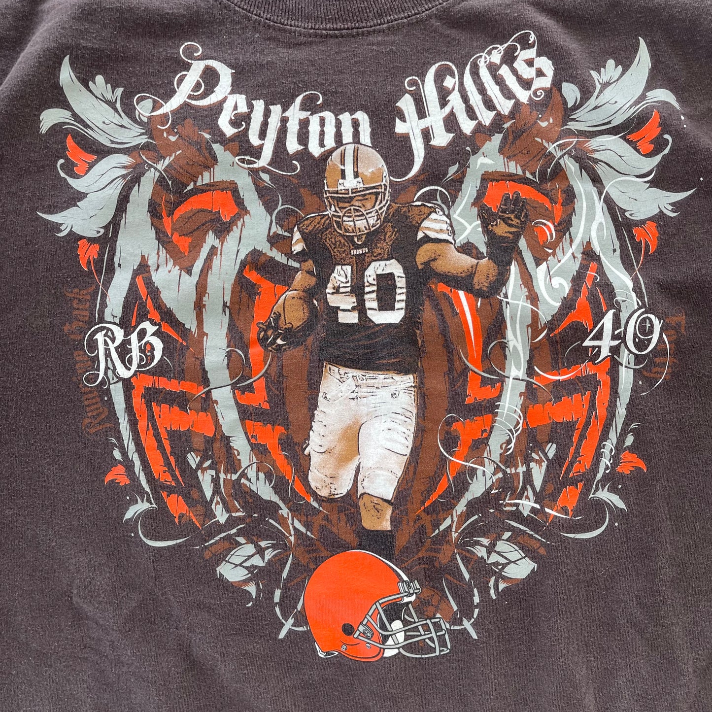 (L/XL) 00s Peyton Hillis Cleveland Browns Long Sleeve Tee