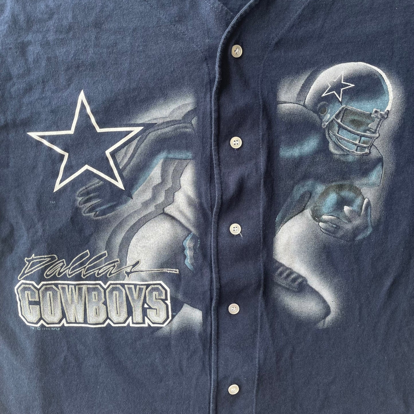(XL) '96 Dallas Cowboys NFL Football Player Baseball Jersey