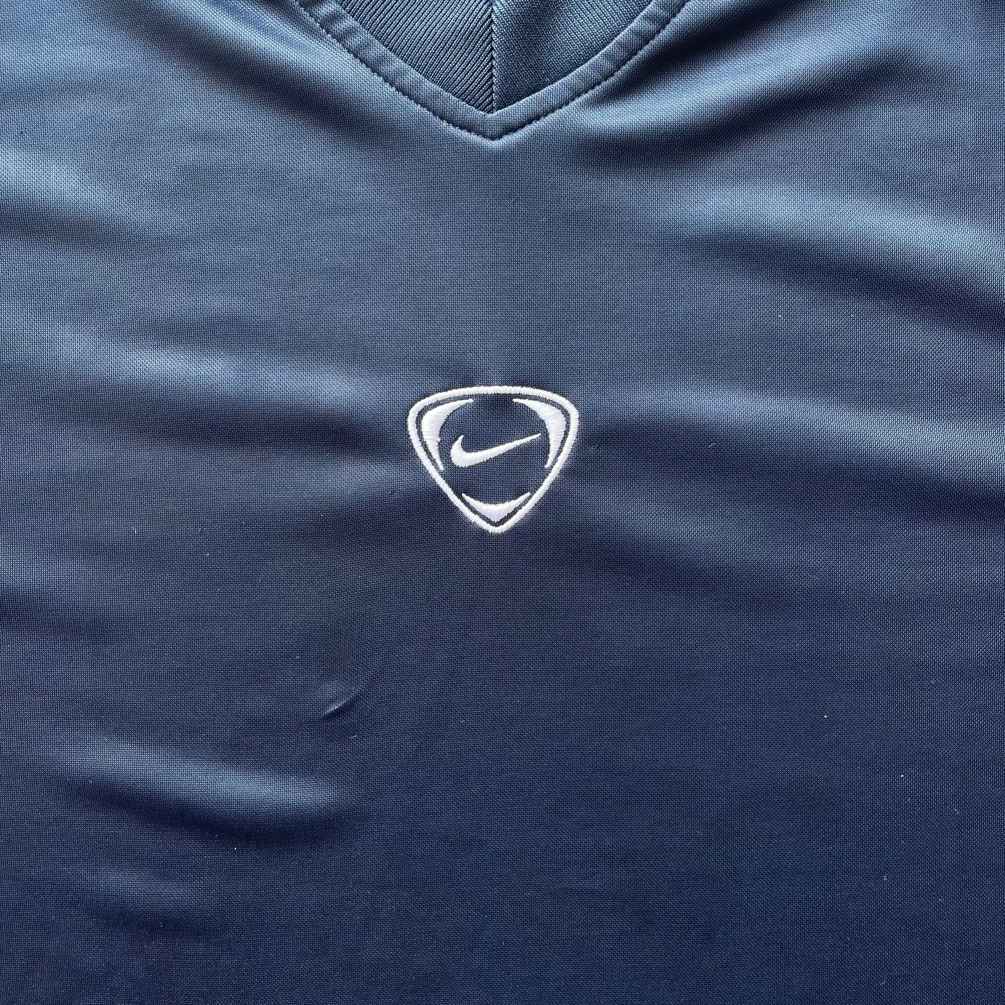 (L) 00s Nike Center Swoosh Embroidered Logo Jersey