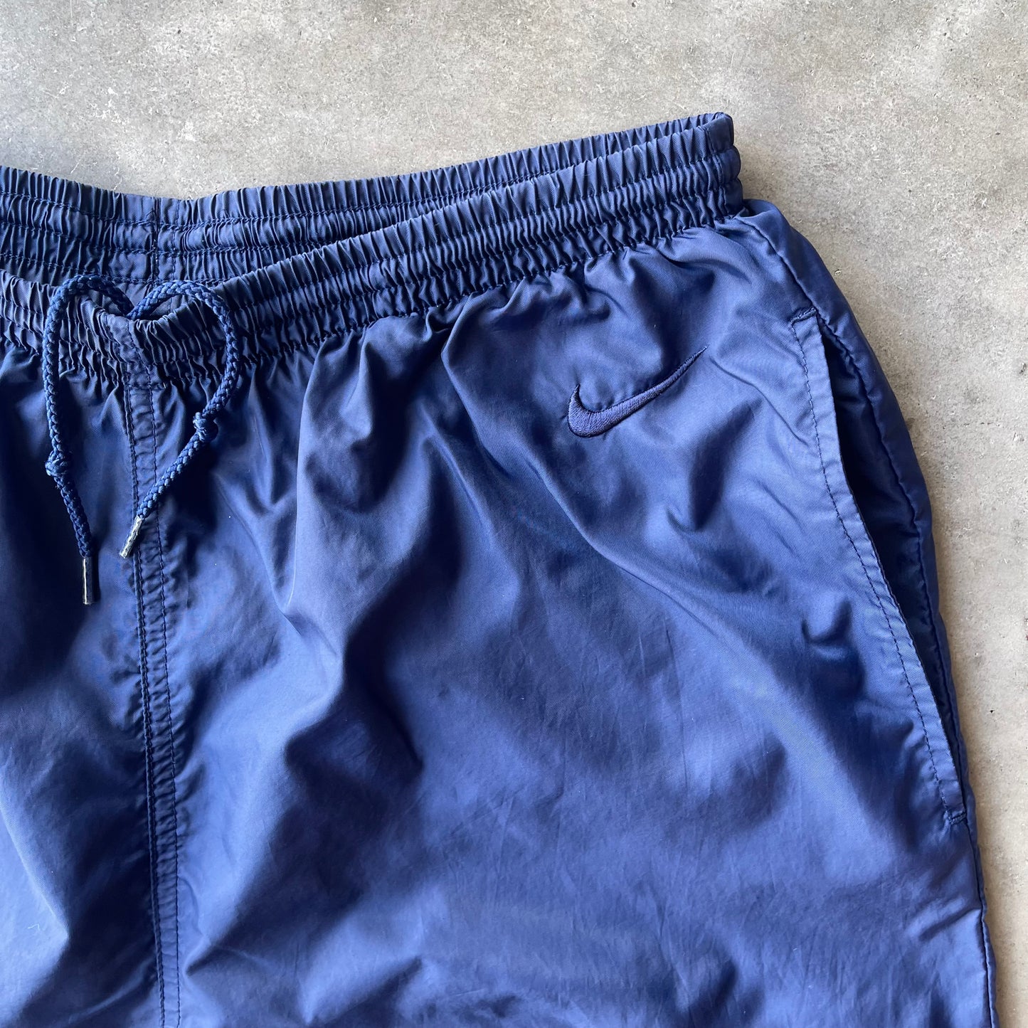 (L) 90s Nike Navy Blue Track Pants