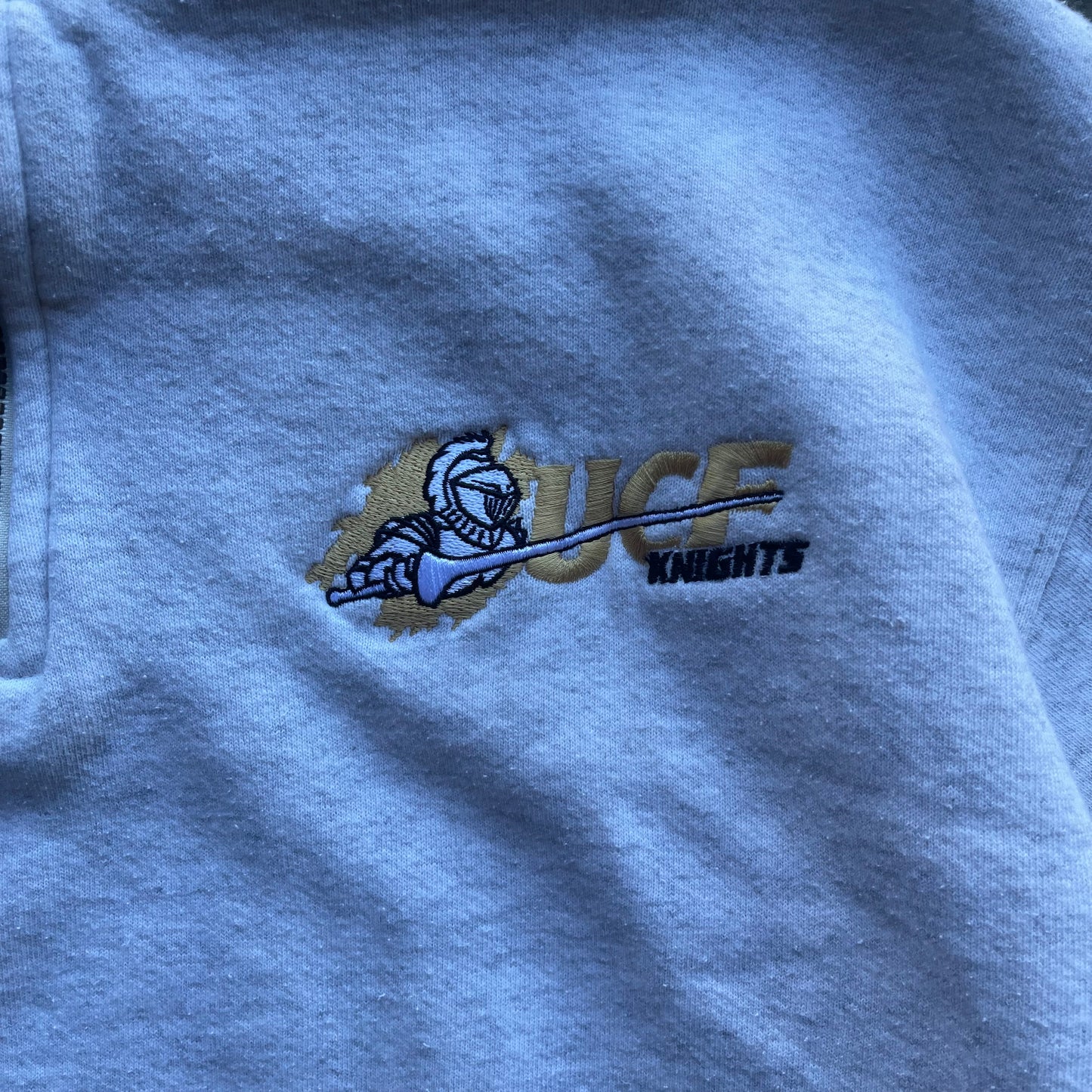 (L) Vintage UCF Knights Quarter Zip Sweater