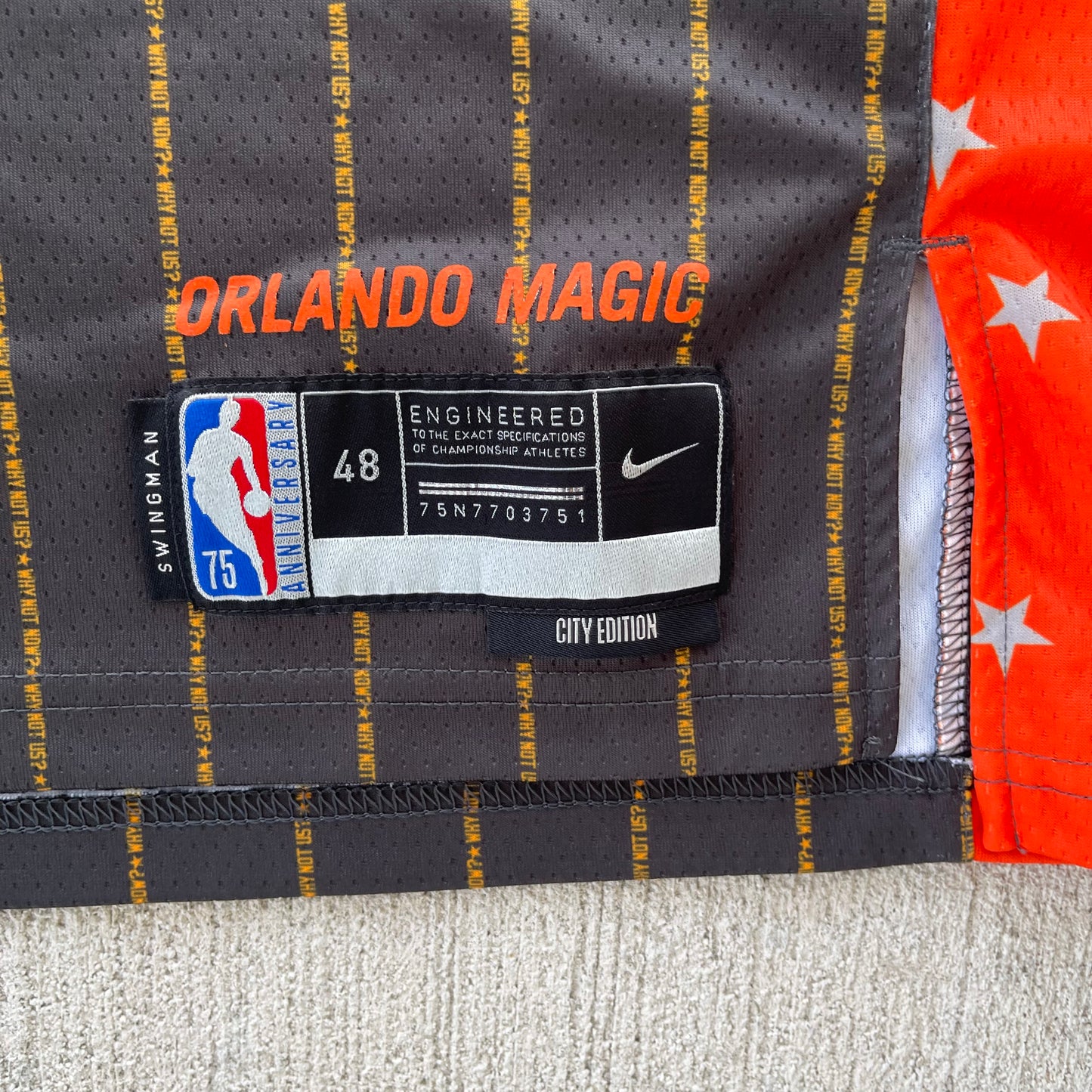 (L) 2021-22 Orlando Magic Markelle Fultz 'City Edition' Basketball Jersey
