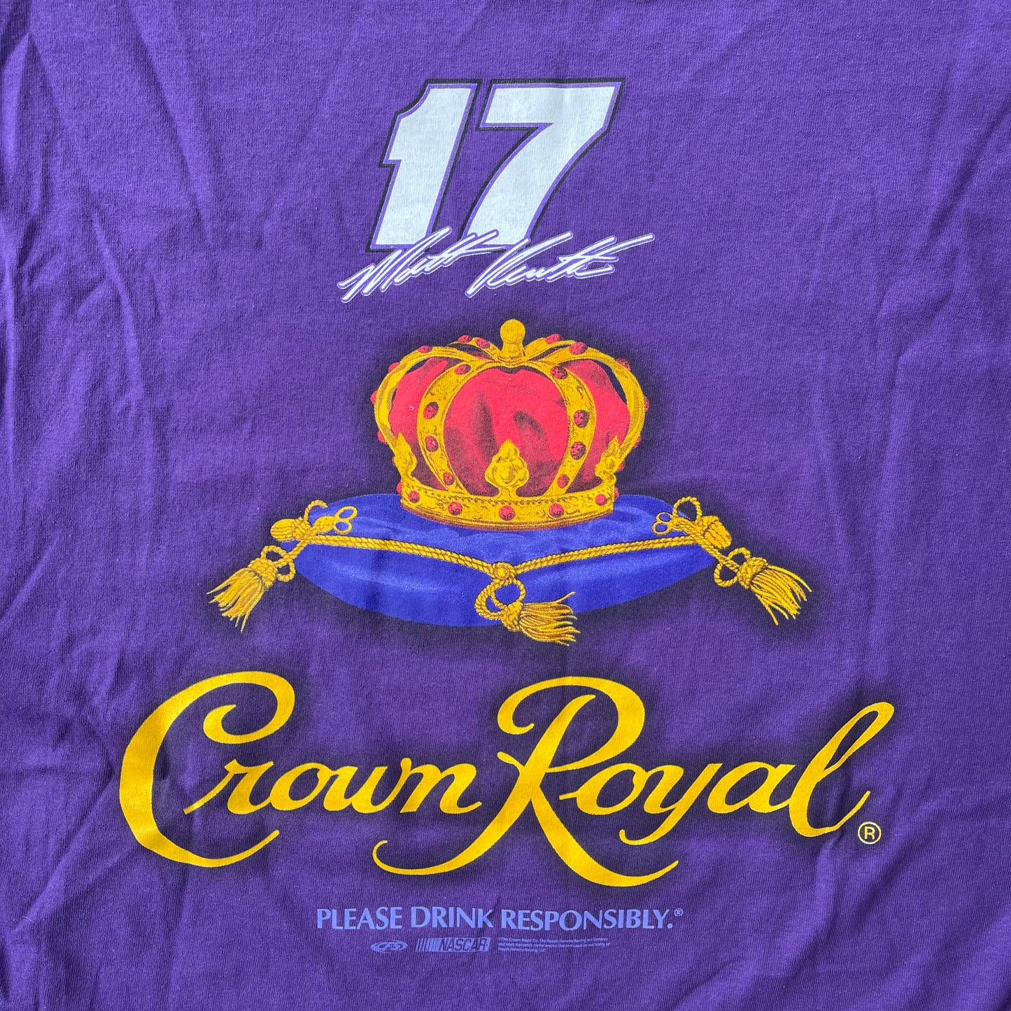 (2XL) Nascar Matt Kenseth Crown Royal Race Car Graphic Tee