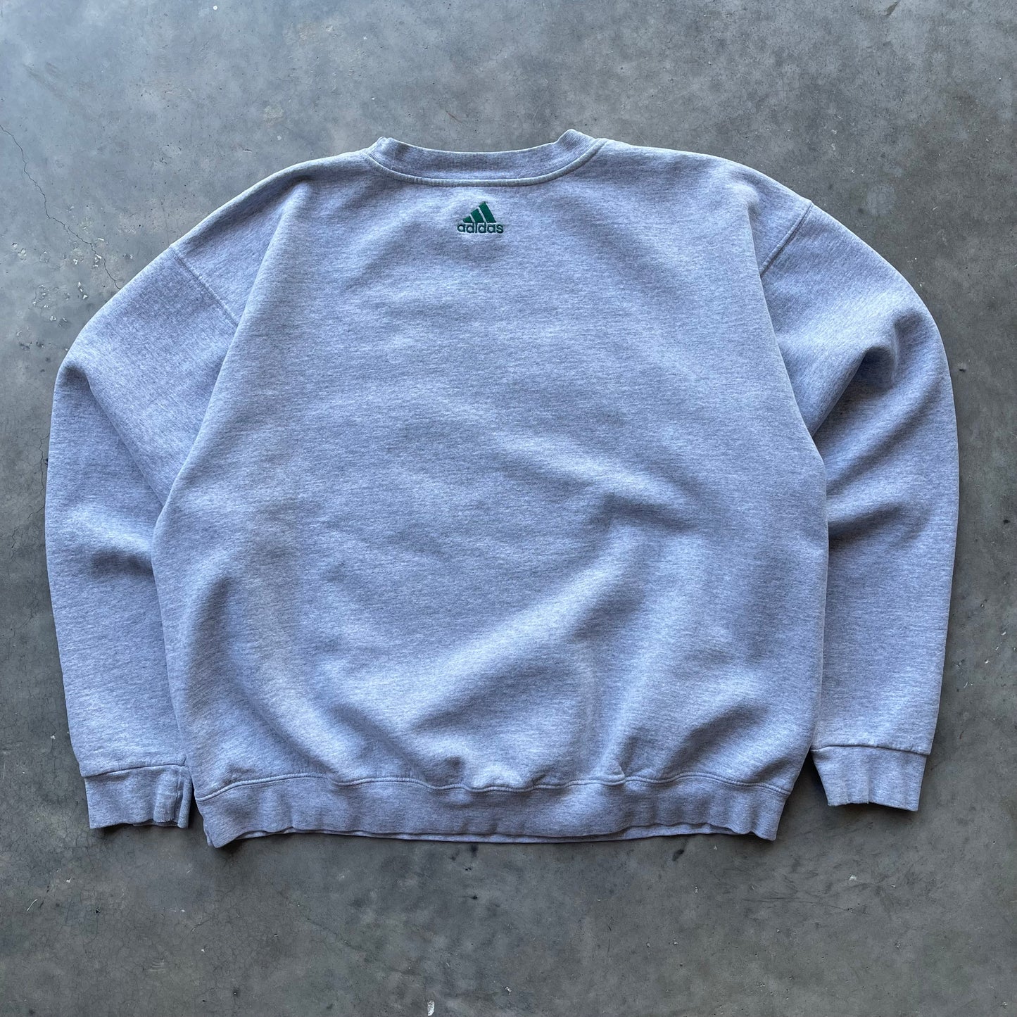 (L) 00s University of Miami Hurricanes Embroidered Adidas Crewneck