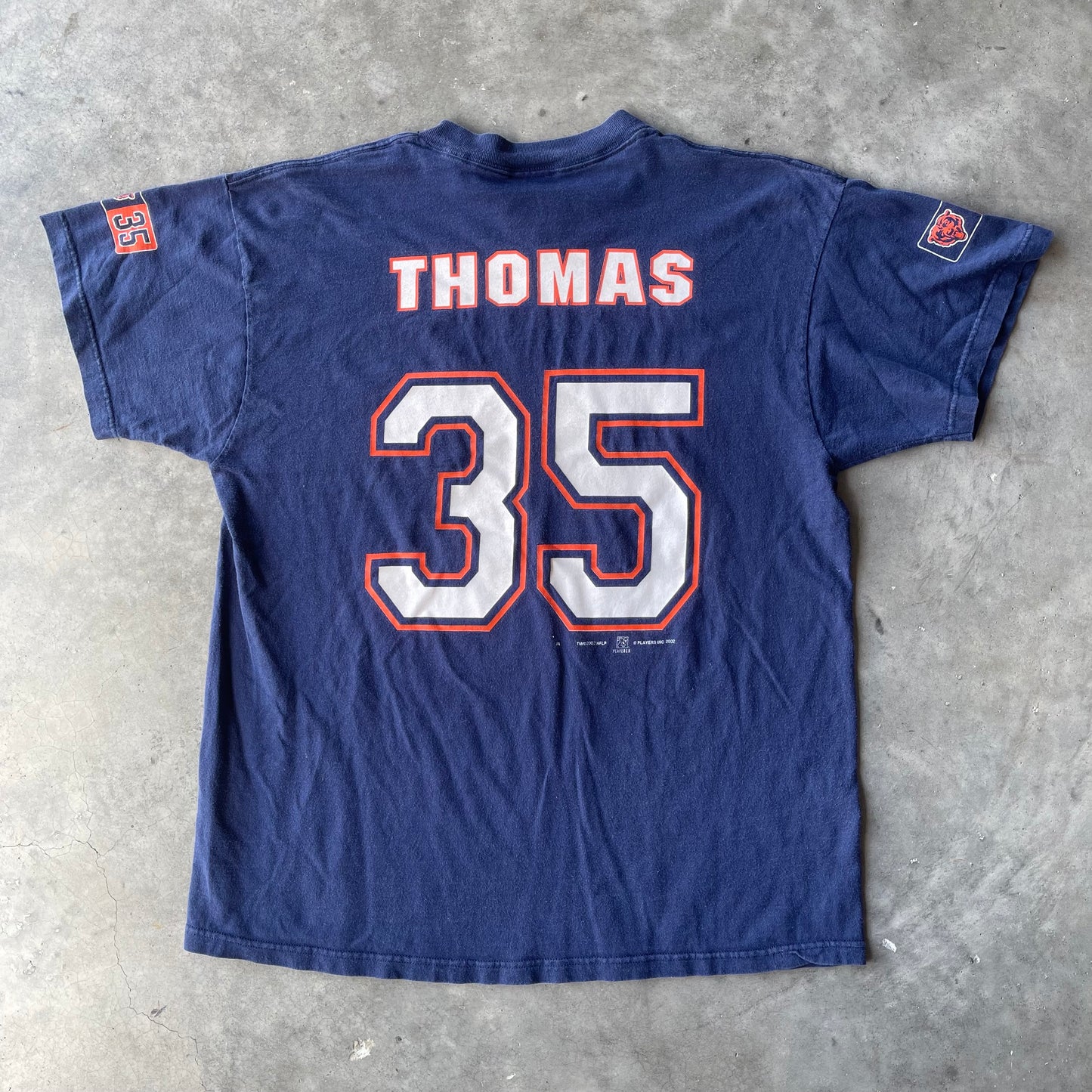 (L) '02 Chicago Bears "Anthony Thomas" NFL Tee
