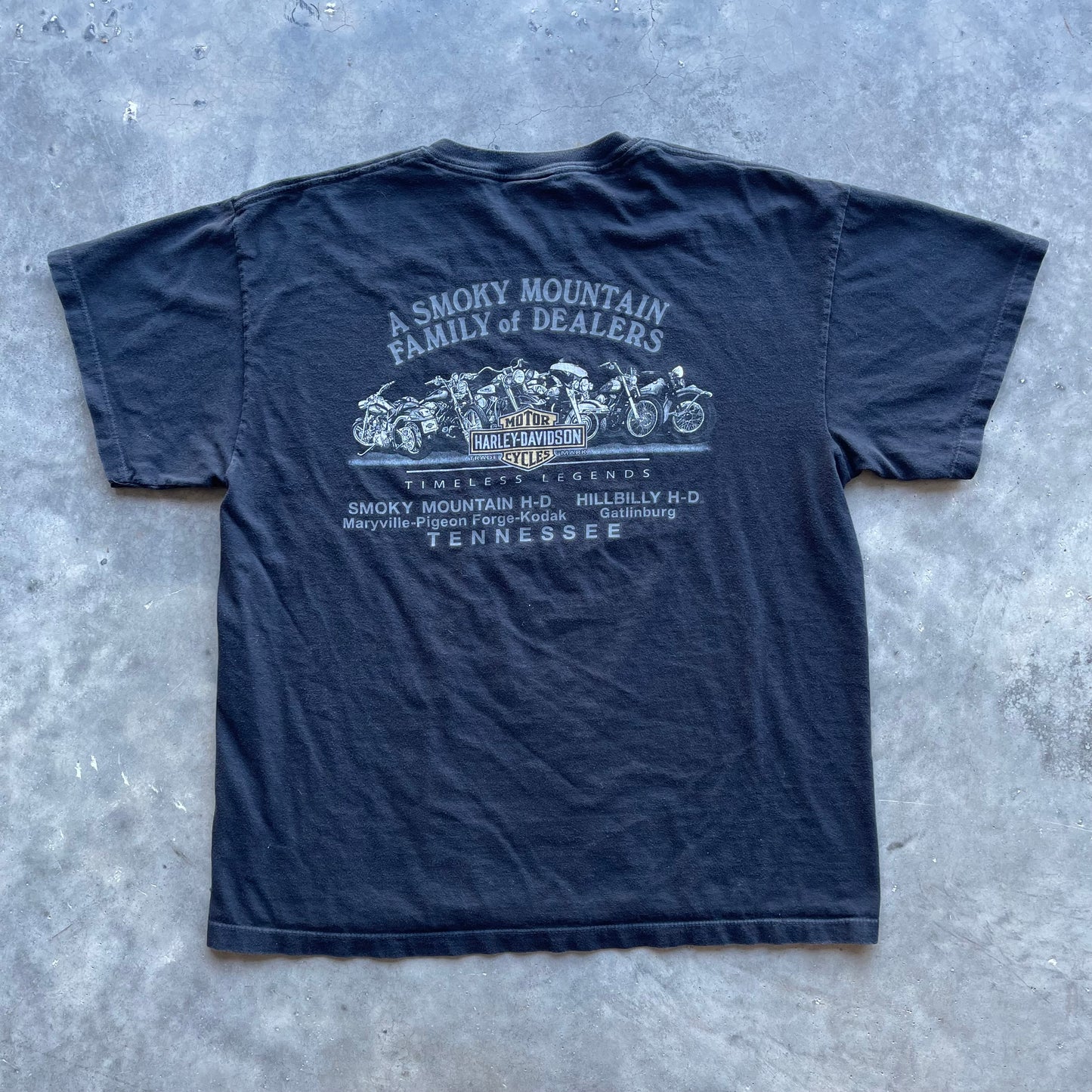 (M/L) Harley Davidson Civil War Map Tee
