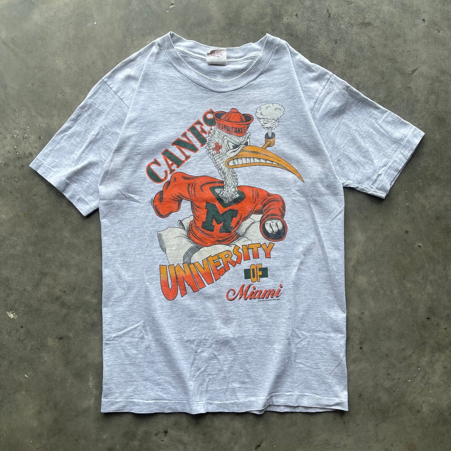 (M) 90s University of Miami Hurricanes “Sebastian” Graphic Tee