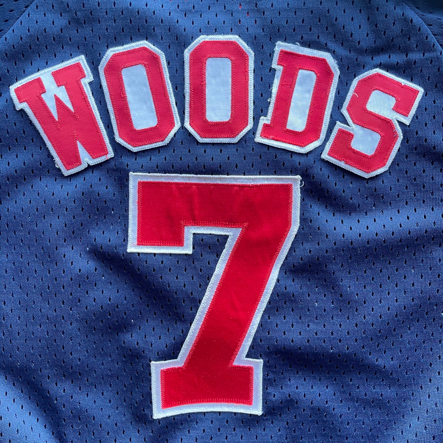 (XL) 90s Atlanta Braves Batting Practice Quarter Zip "Woods" Jersey