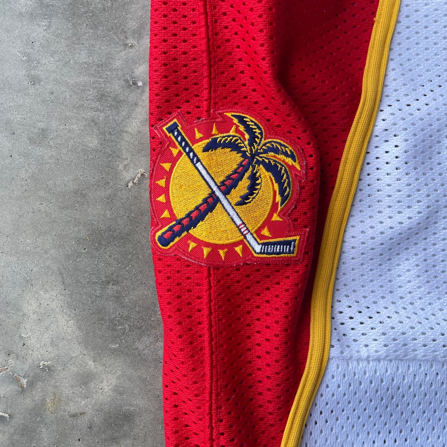 (XL) 90s Florida Panthers NHL White/Red Hockey Jersey