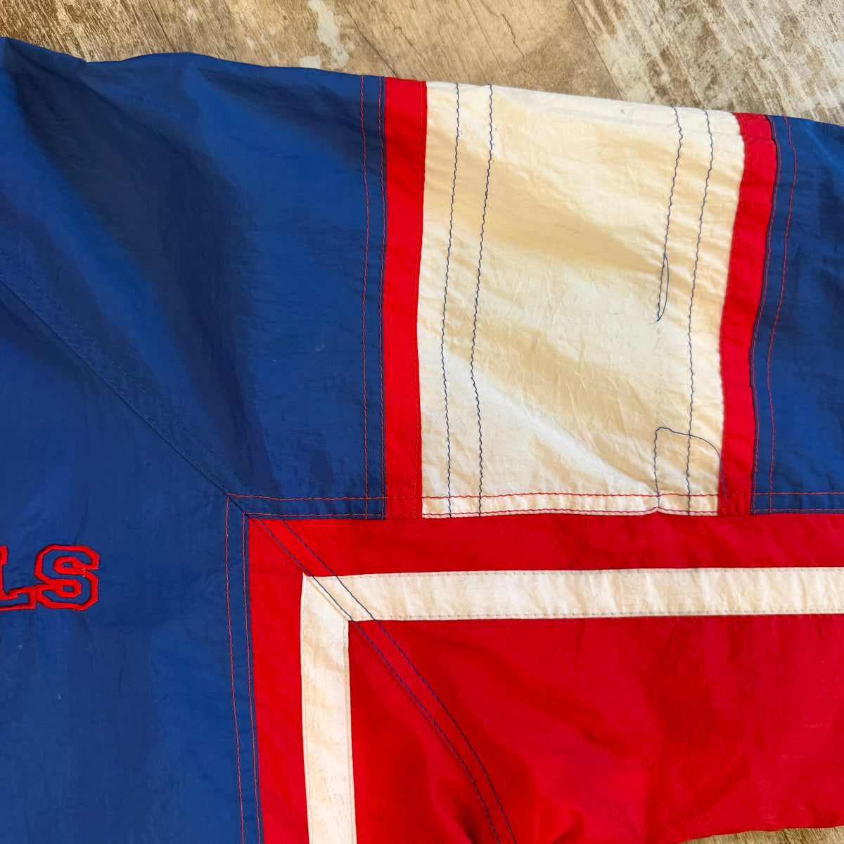 (L) Vintage 90s Buffalo Bills Starter Full Zip Windbreaker Jacket