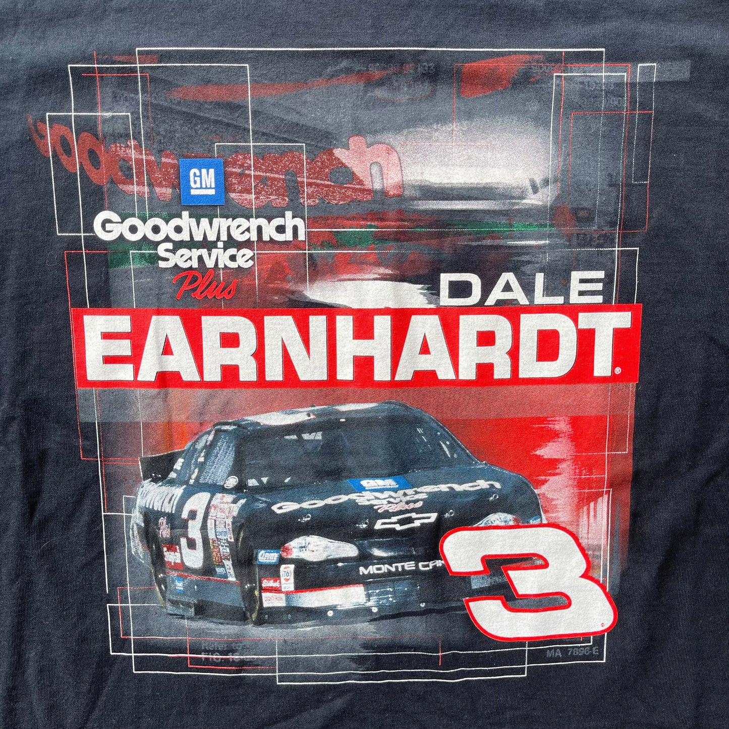 (2XL) '08 Nascar Dale Earnhardt Racing Front Graphic Tee