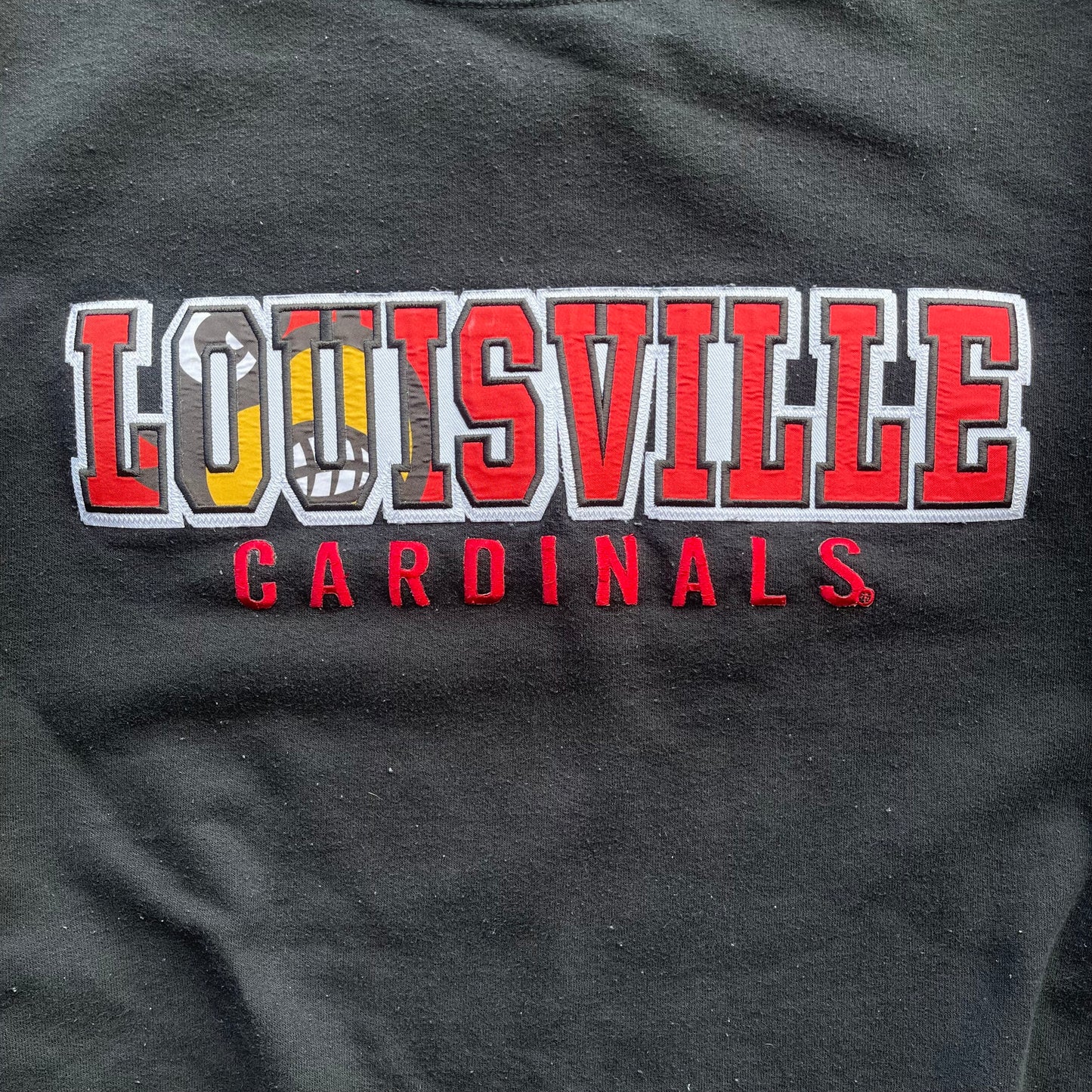 (XL/2XL) 00s University of Louisville Cardinals Embroidered Crewneck