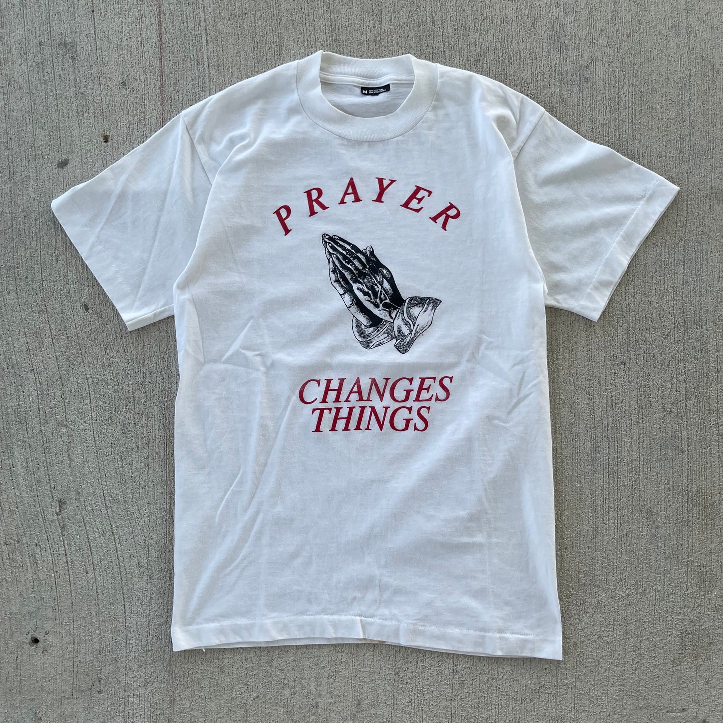 (S) 90s 'Prayer Changes Things' Jesus Tee