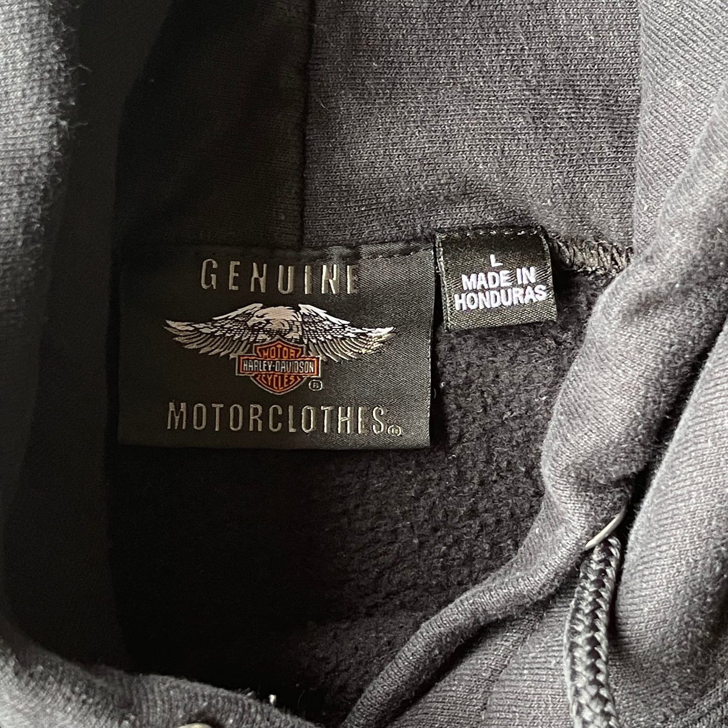(L) 00s Harley Davidson Center Logo Hoodie
