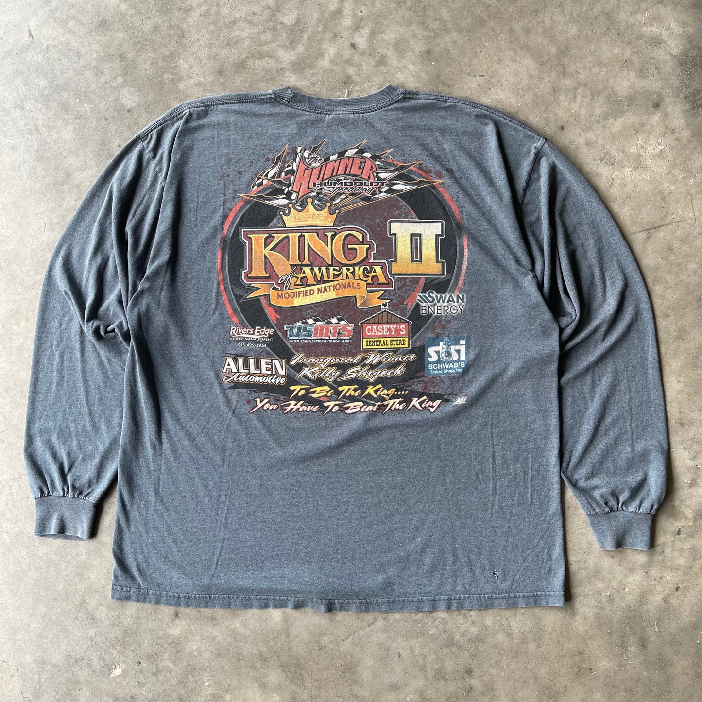(XL/2XL) 00s USMTS "King of America" Modified Nationals Racing Long Sleeve Tee