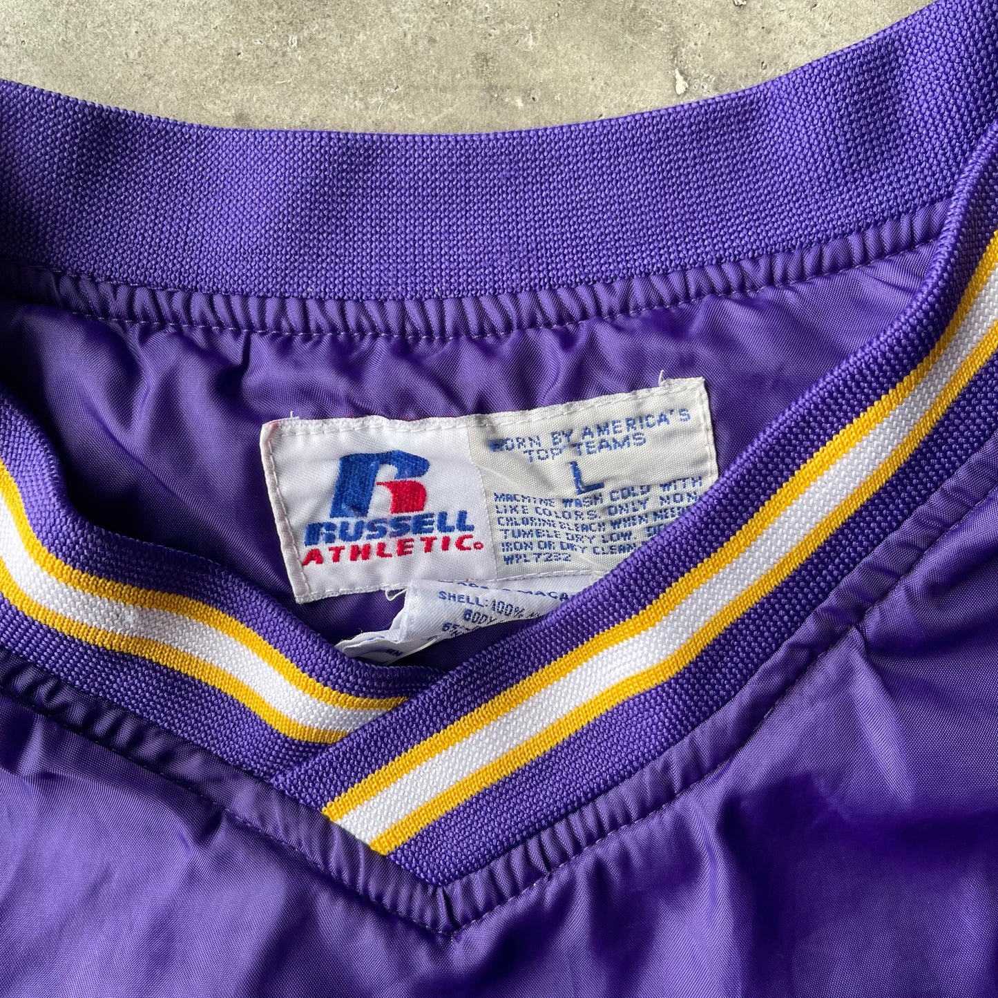 (L) 90s LSU Tigers Pullover Windbreaker