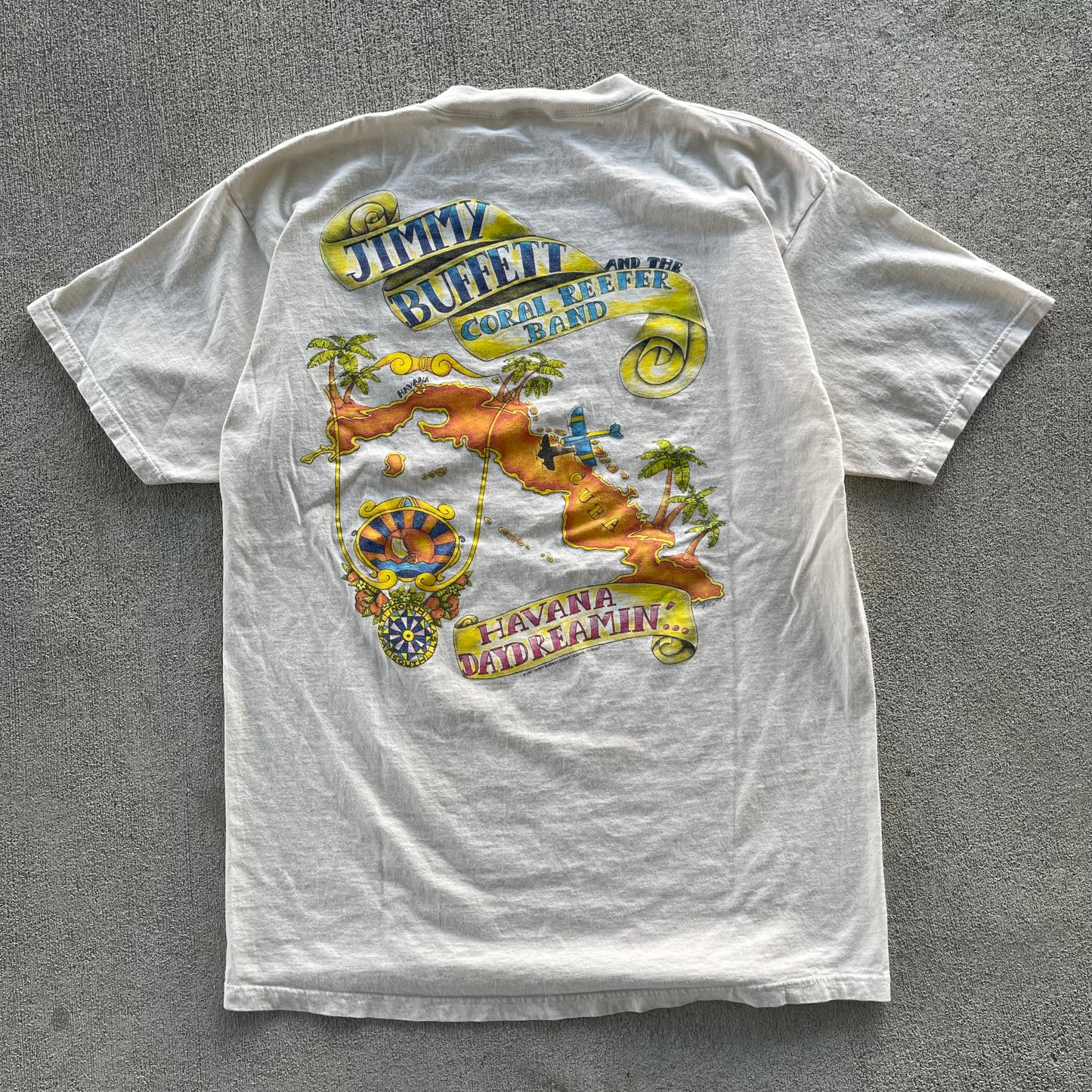 (L) 1997 Jimmy Buffett Havana Daydreamin' Tour Tee