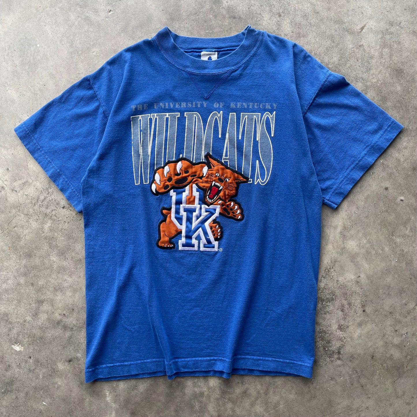 (M) 90s University of Kentucky Wildcats Embroidered Logo Tee