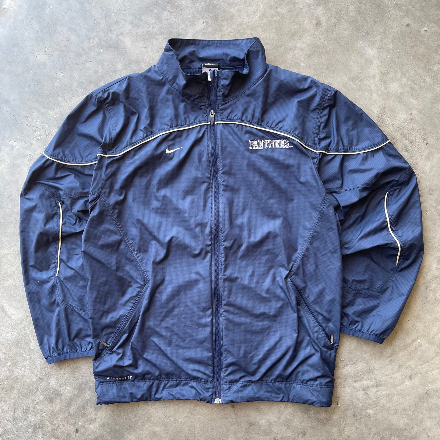 (L/XL) Nike University of Pittsburgh Pitt Panthers Windbreaker Full Zip Jacket