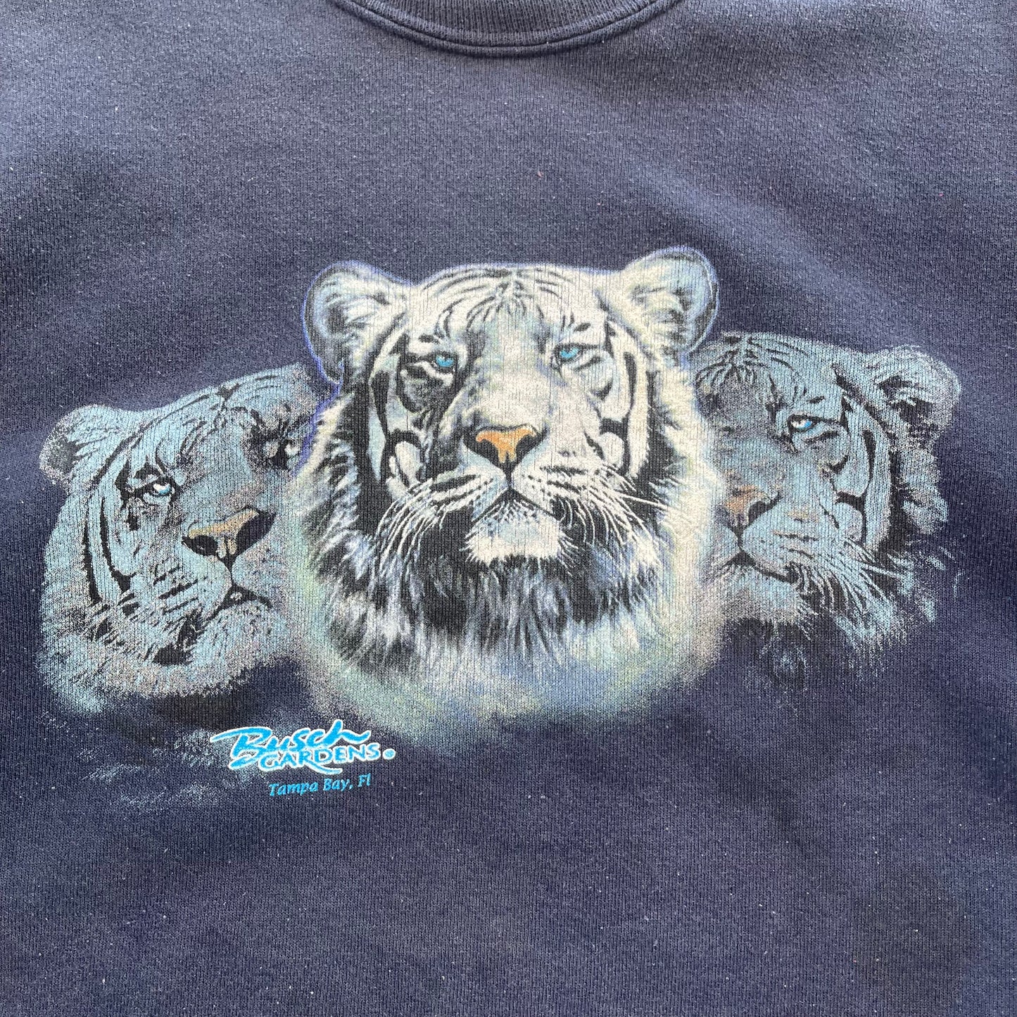 (L) 00s Busch Gardens Tiger Graphic Crewneck