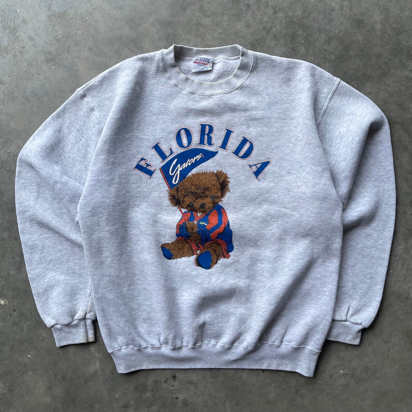 (L) 90s University of Florida Gators Teddy Bear Graphic Crewneck