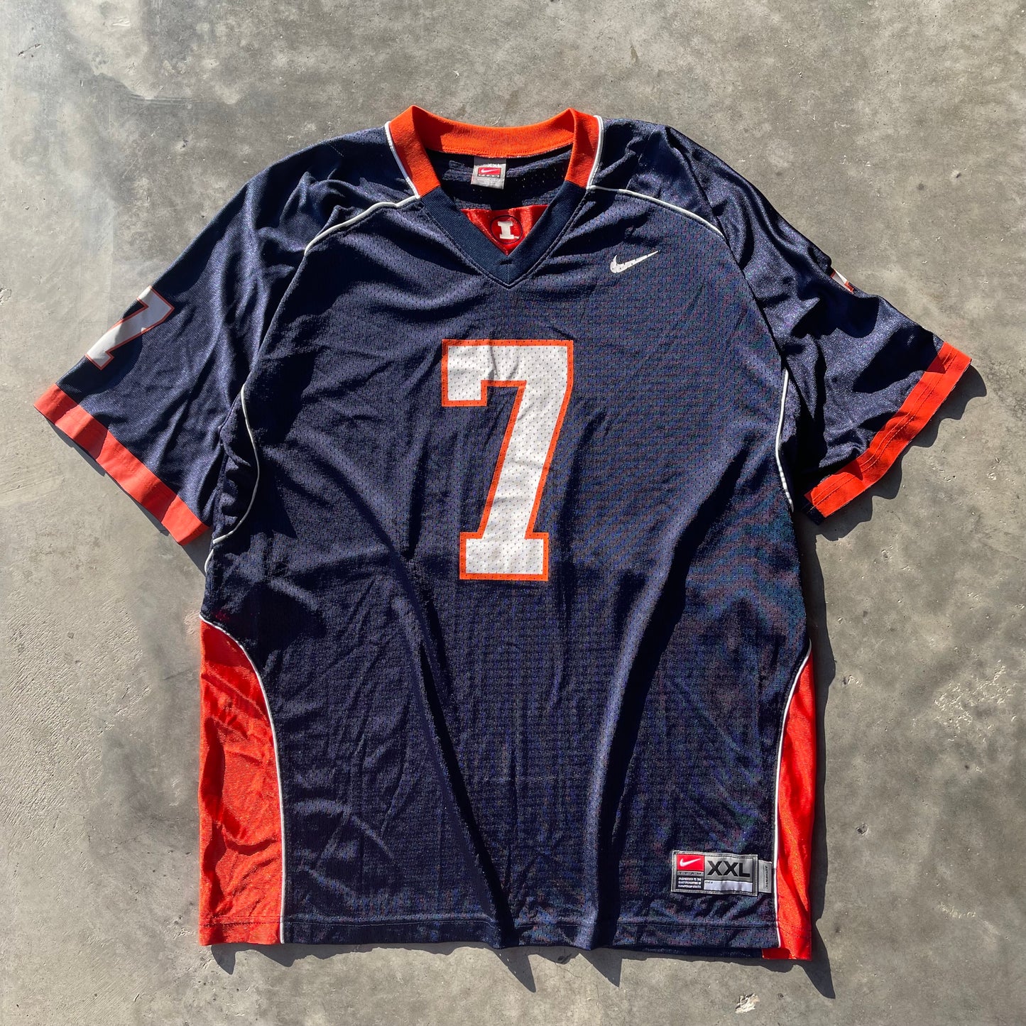 (2XL) 00s Nike University of Illinois Football Jersey